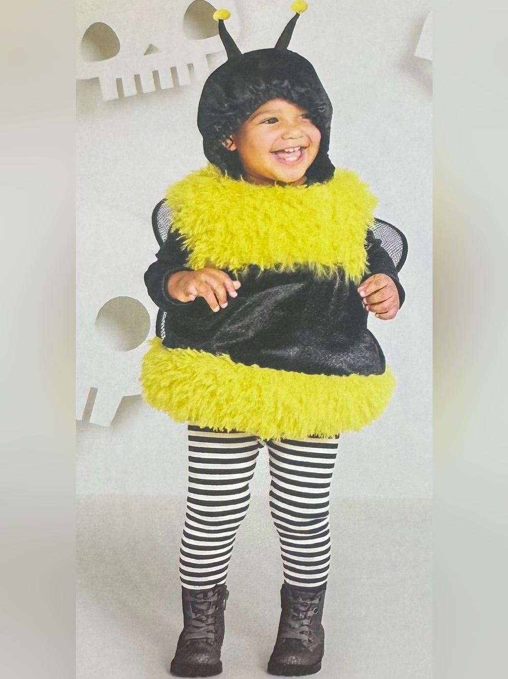 Kids Bumblebee Hooded Costume - Yellow and Black